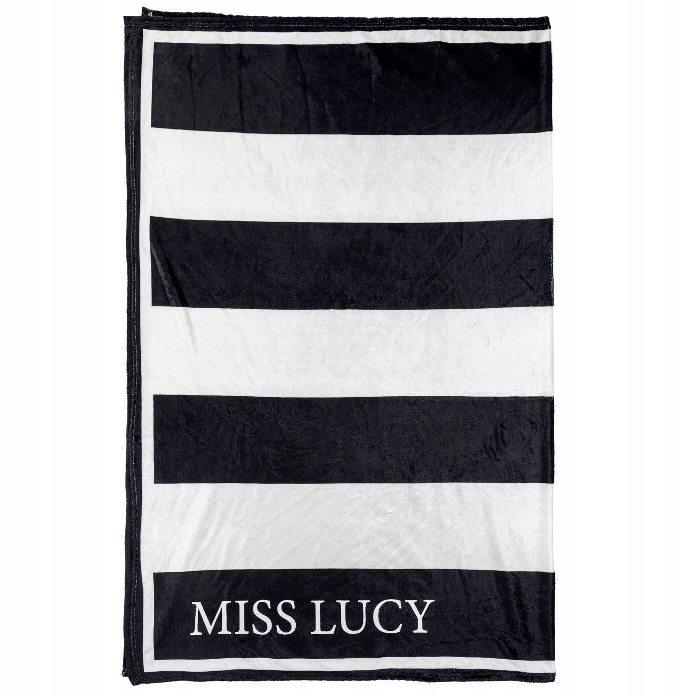 Koc Miss Lucy Stripes 170x210 cm miękki poliester na fotel i łóżko