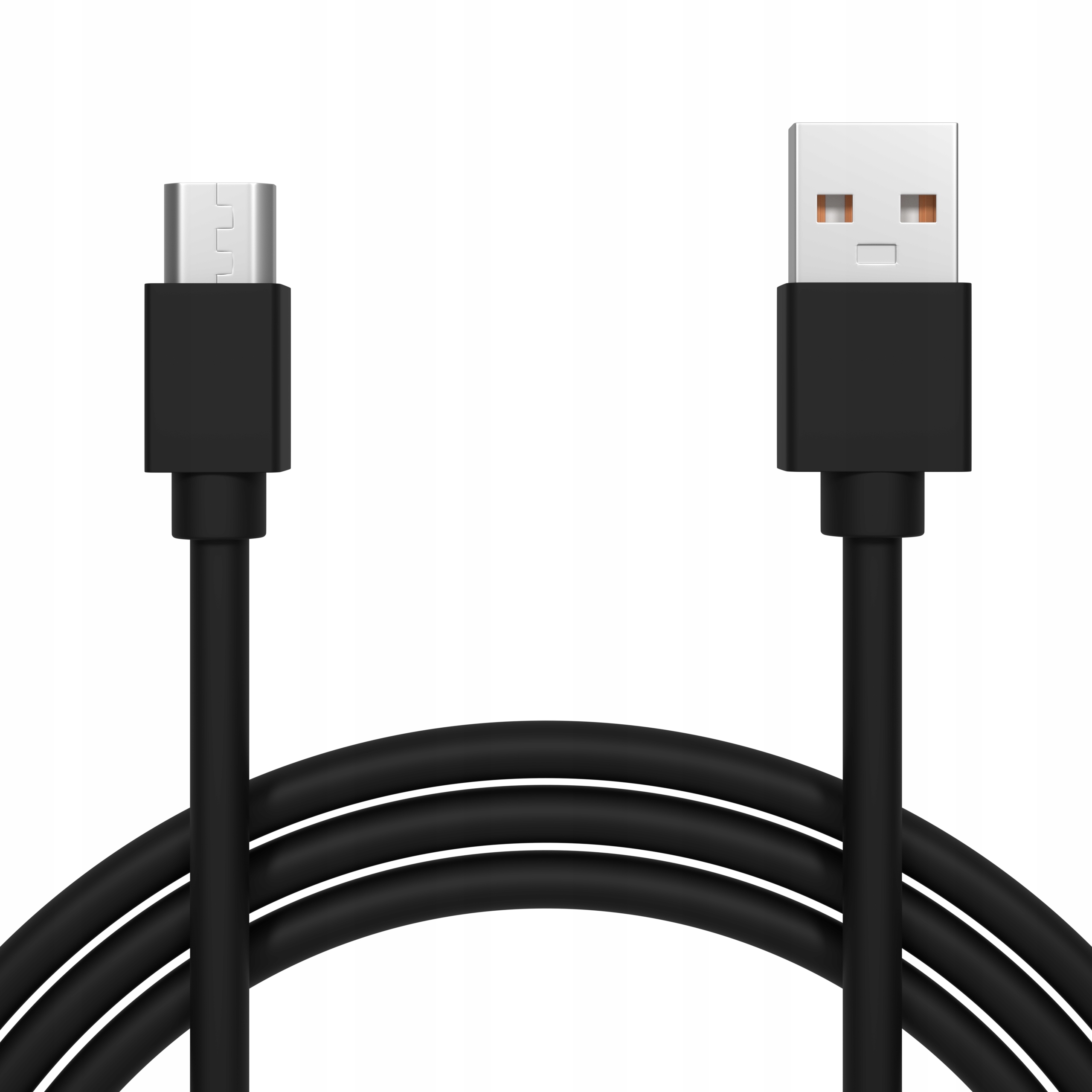 Kabel Usb microUSB typ B 1,5 m czarny