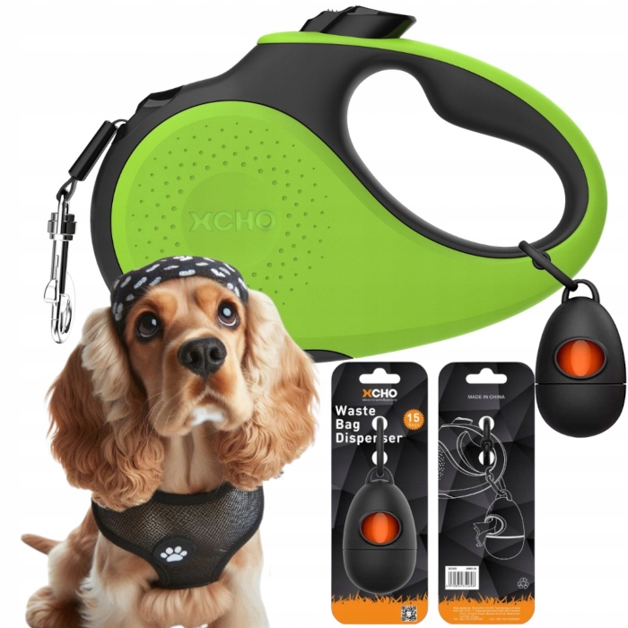 Levně Vodítko Pro Psa automatická Svinovací Páska Nádoba Xcho 5 m do 25 kg, velikost M