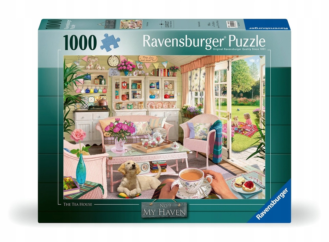 Puzzle Ravensburger My Haven č. 9: The Tea House 1000 dílků