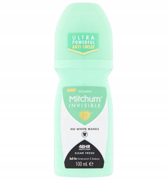 Mitchum Clear Fresh rollon kulka 100ml niebrudząc