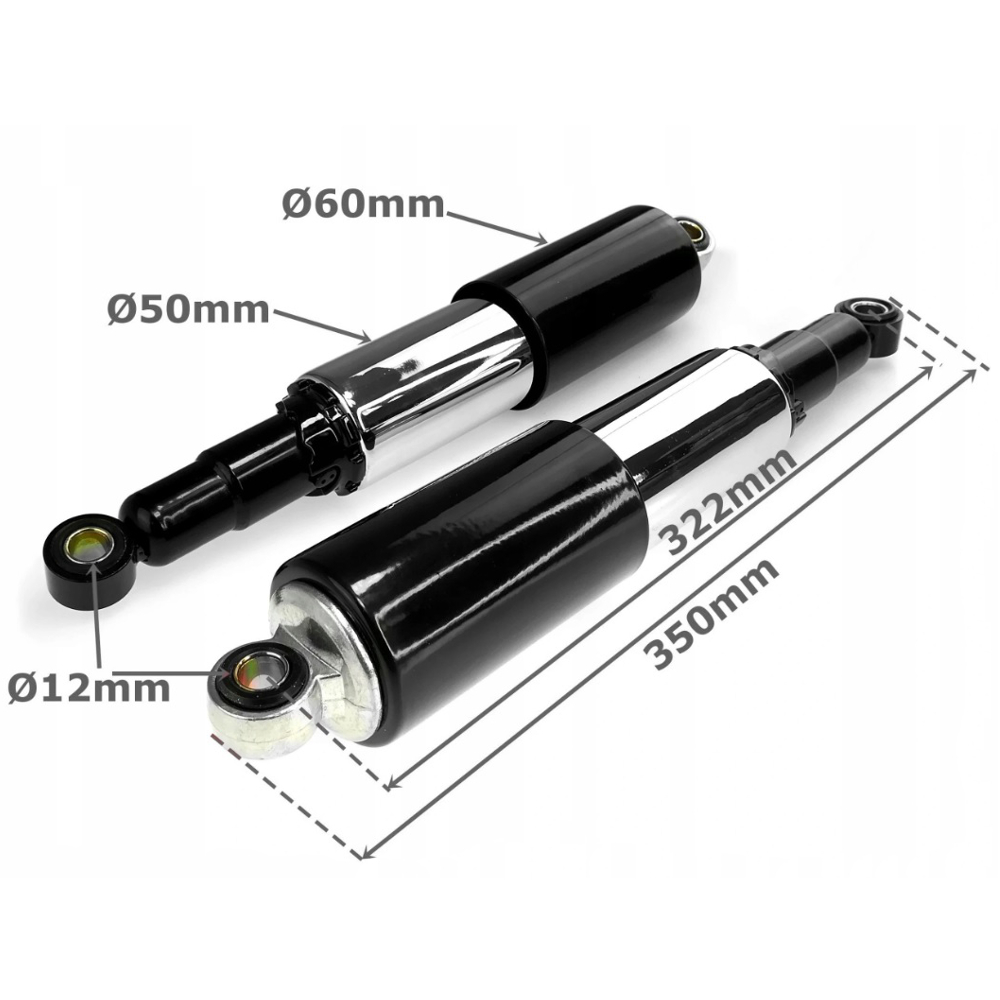 WS00774 - GLASS SHOCK ABSORBERS JAWA SHL WSK 125 DELUX