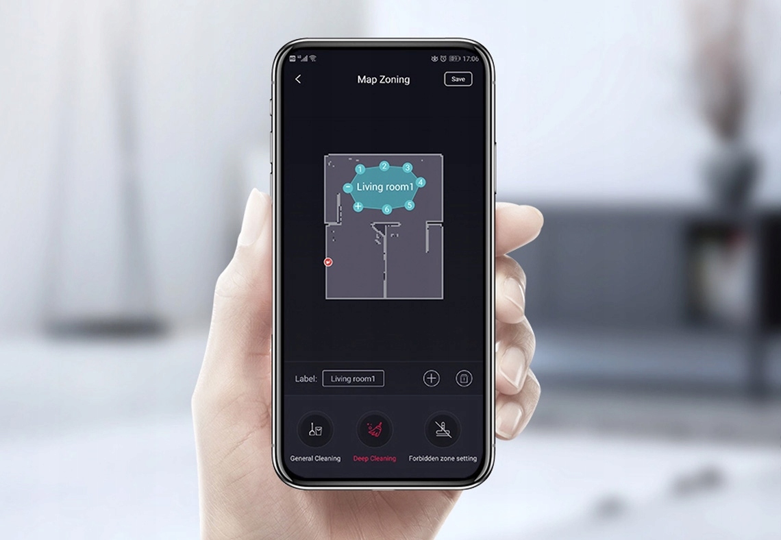 AUTOMATYCZNY ODKURZACZ MOP ROBOT PUPPYOO R6 Kolor dominujący czarny