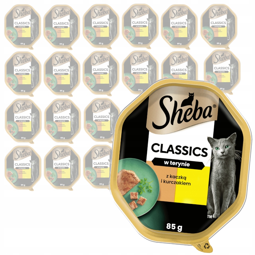 Sheba Classics Tacka 44x85g Mokra Karma Dla Kota Kaczka I Kurczak W Terynie