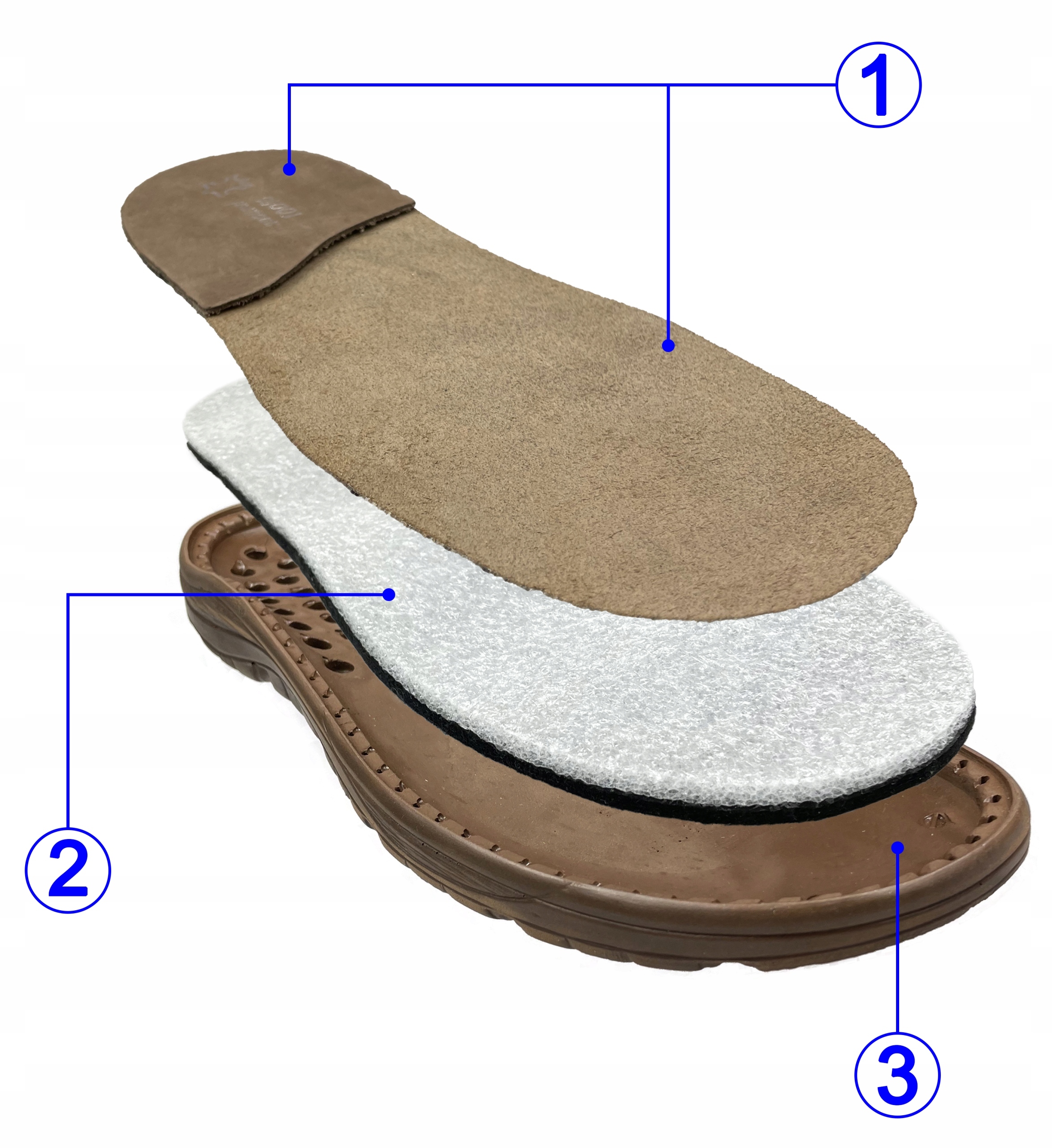 Sandały Męskie Skórzane, Obuwie SKÓRA BYDLĘCA Długość wkładki 26.6 cm