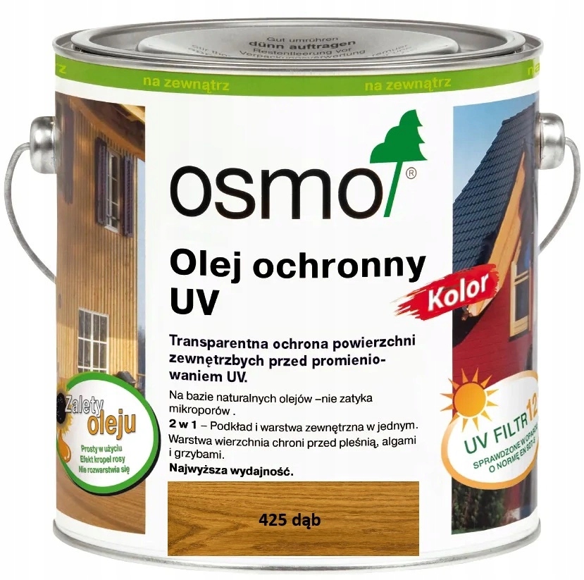 Osmo Olej ochronny Uv Kolor Dąb 425 0,75L