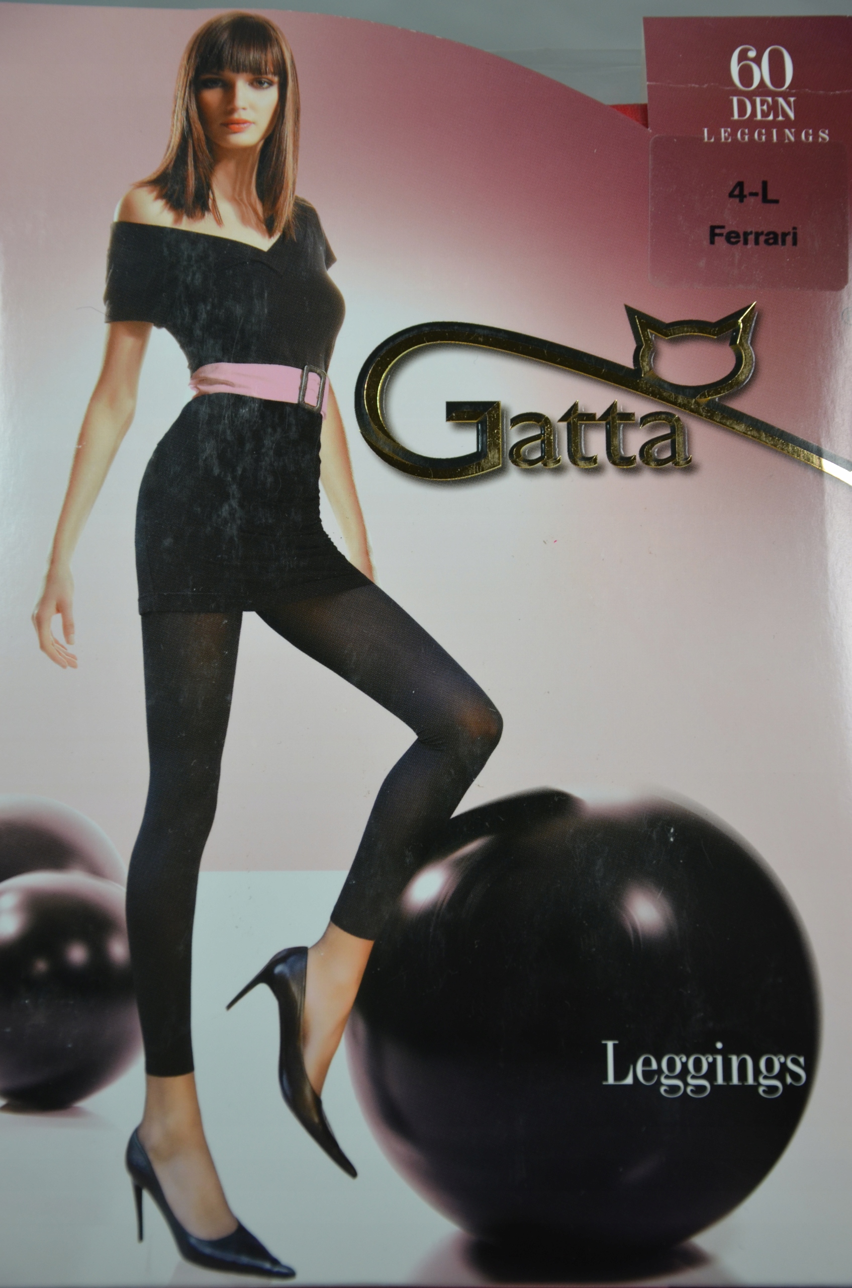 

Getry Leggings 60DEN, Gatta, czerwony, 4-L