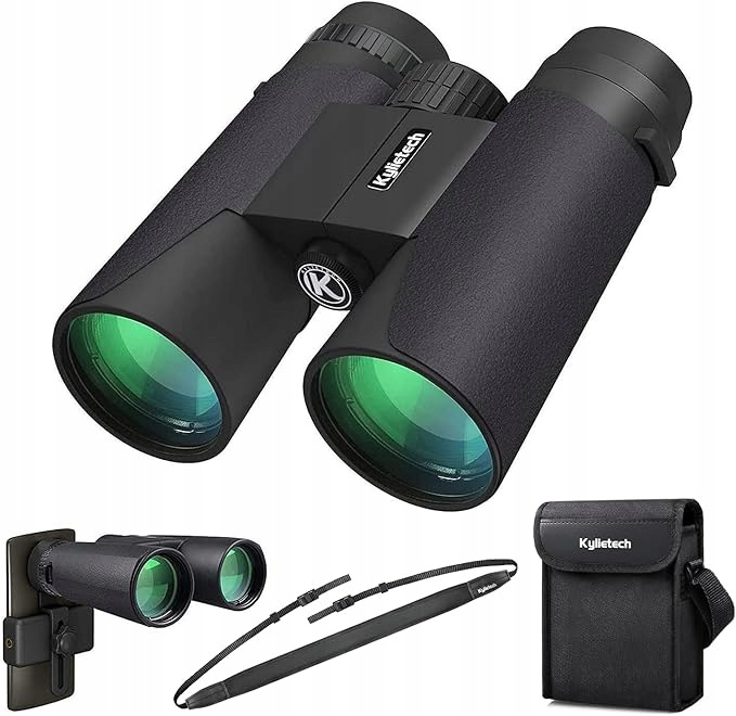 Lornetki Kylietech 12x42 Hd BAK4 Fmc Kompaktowa Wodoodporna z futerałem