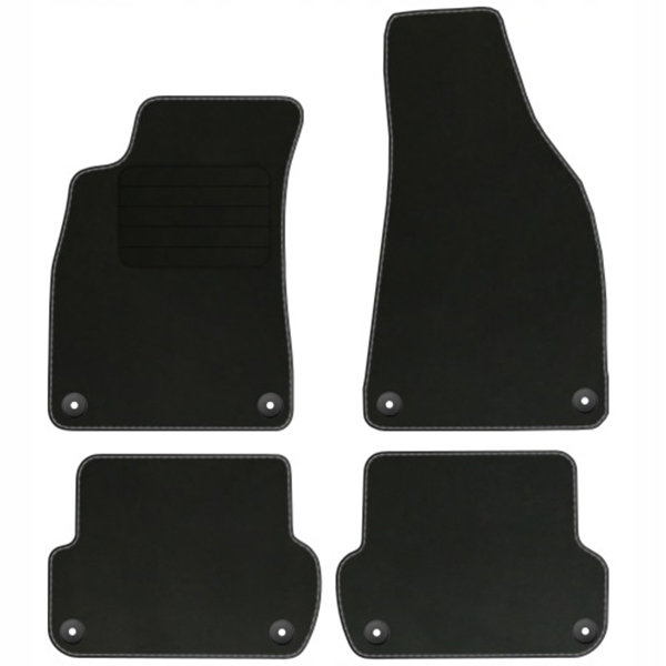 Audi A4 B6 B7 01-08 velurové koberce Comfort Černé