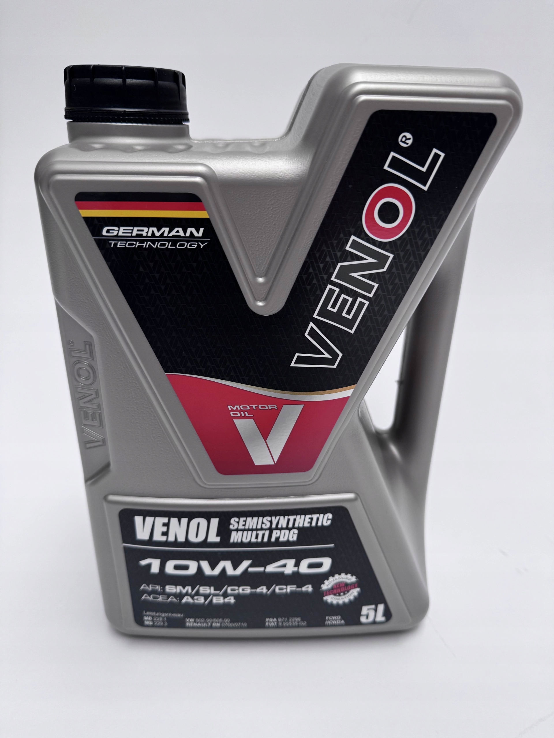 Olej Silnikowy Venol 10W40 Półsyntetyczny Multi Pdg 5L Made In Germany