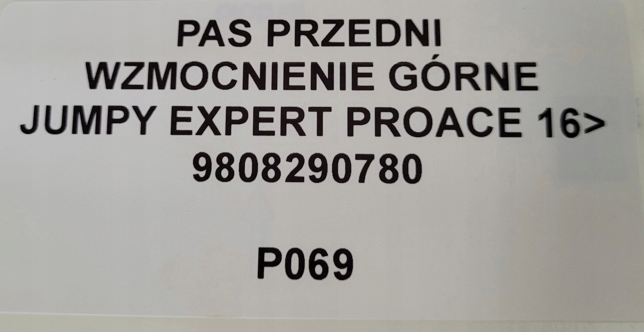 stena chladičov priečka horné JUMPY EXPERT PROACE
