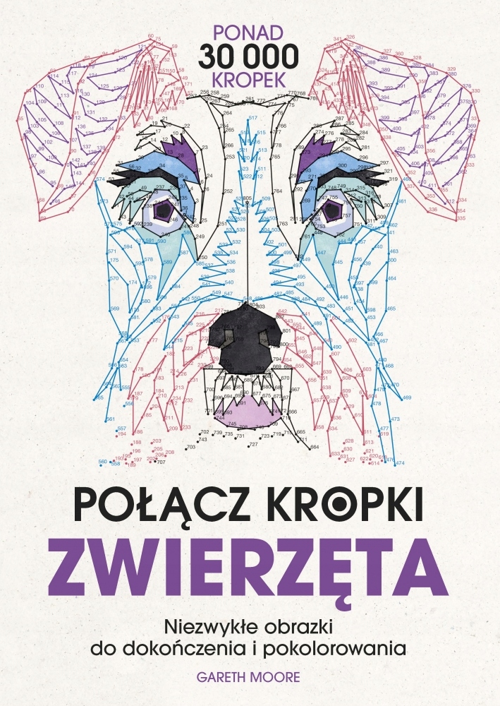 Połącz kropki. Zwierzęta. obrazki do dokończenia i pokolorowania