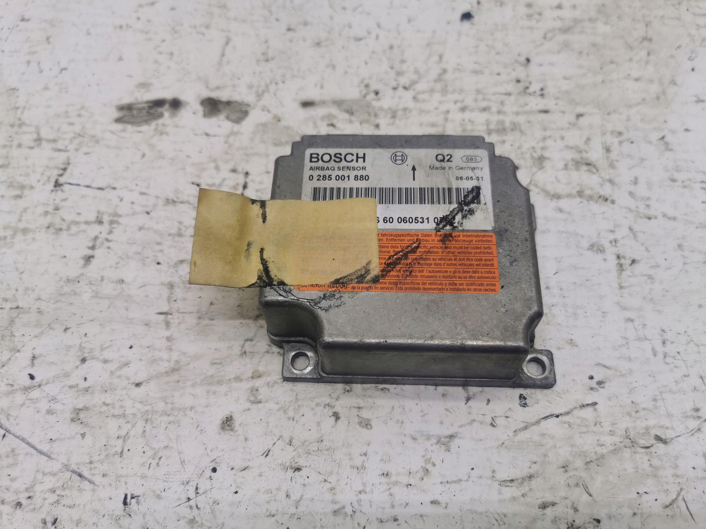 modulo airbag MERCEDES E-KLASA W211 0285001880