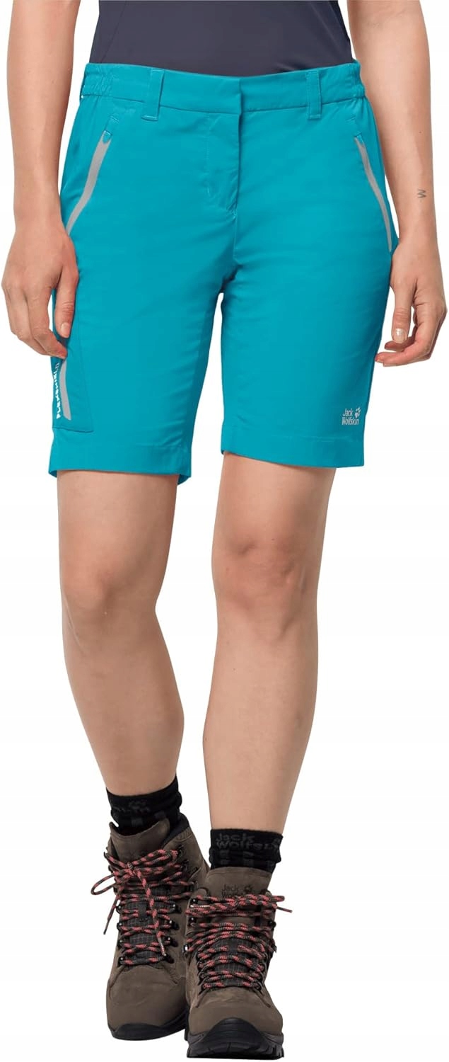 Dámské turistické šortky kraťasy světle modré Jack Wolfskin Overland 38M