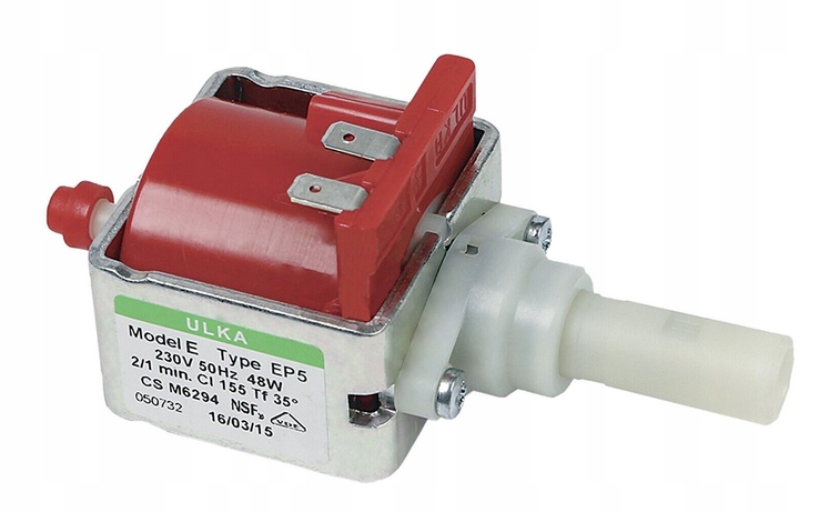 Pompa Ulka EX4 230V 48W - Per Caffettiere, Ricambio, Ingresso 6mm Uscita 8mm - Foto 13