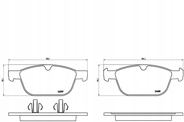 Brembo Brzdové Destičky Volvo XC60 08- Přední Bremb