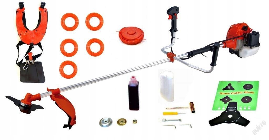 Benzínový Křovinořez Motorový Vyžínač Vyžínač Trávy Sada 5,2 Hp XXL