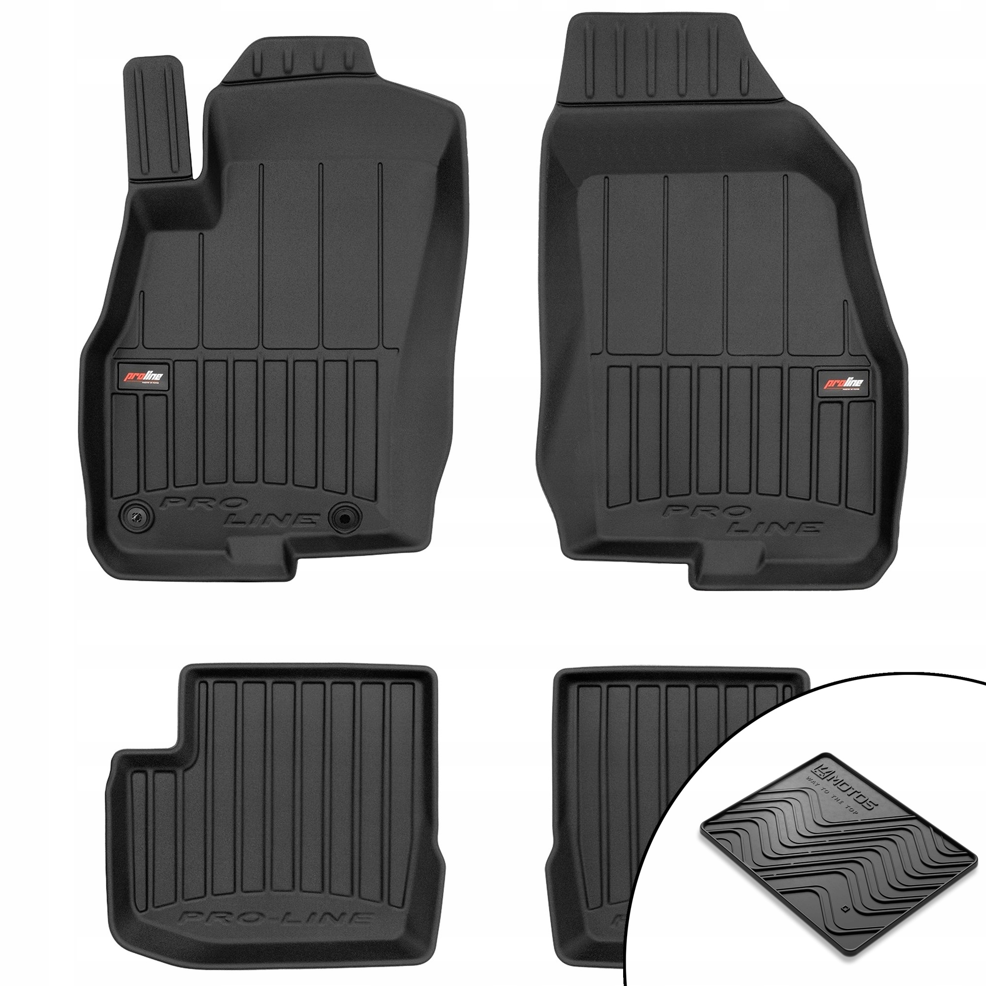 3D gumové koberce Fiat Punto Evo 2009-2012 podložka bonus