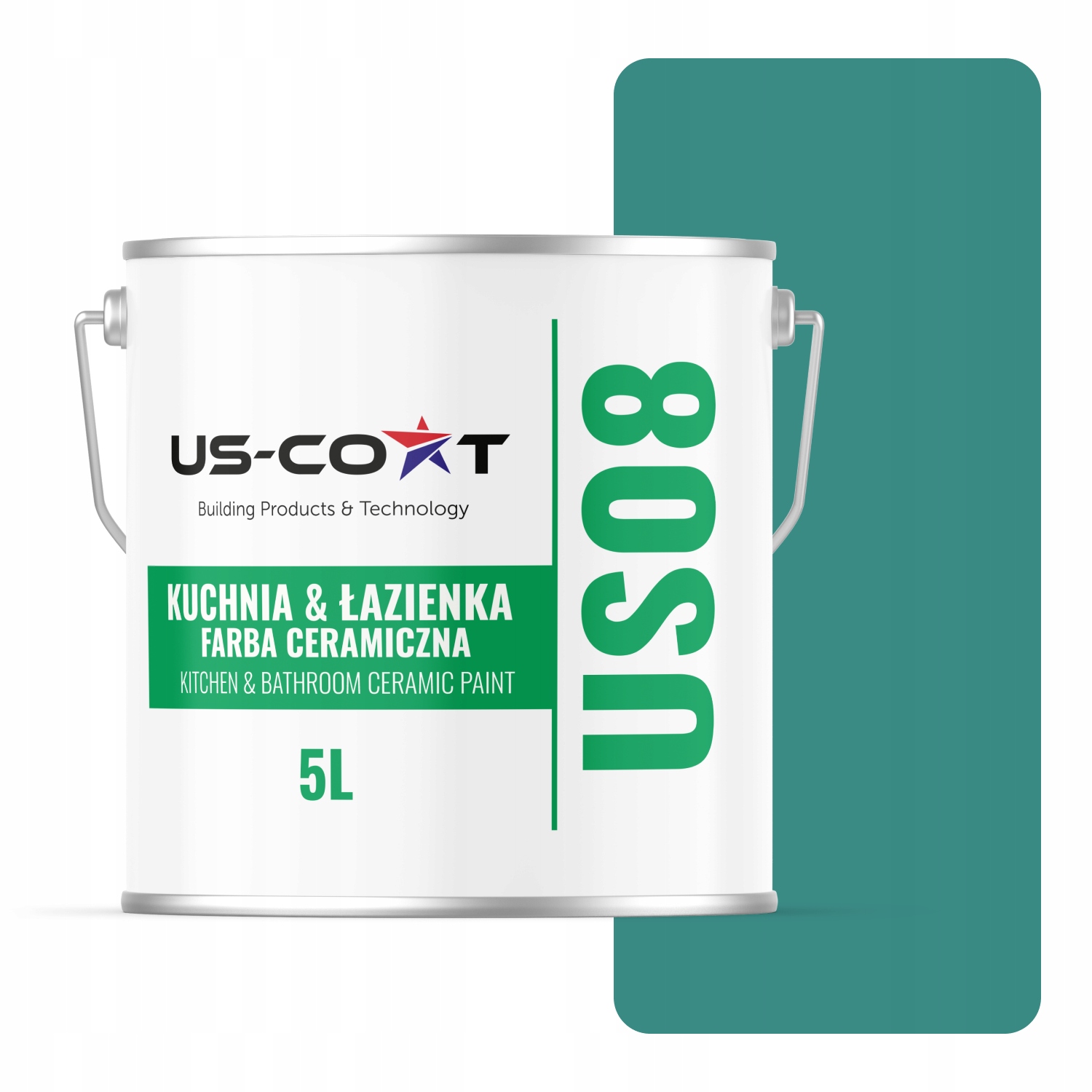 Barva Keramická Kuchyně Koupelna Tyrkysová Tmavá H1421 Mat 5L Nástěnná