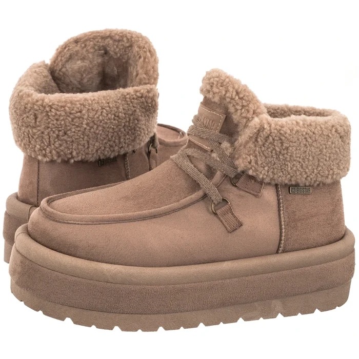 Dámské zimní boty Big Star Béžové UU274215 Beige