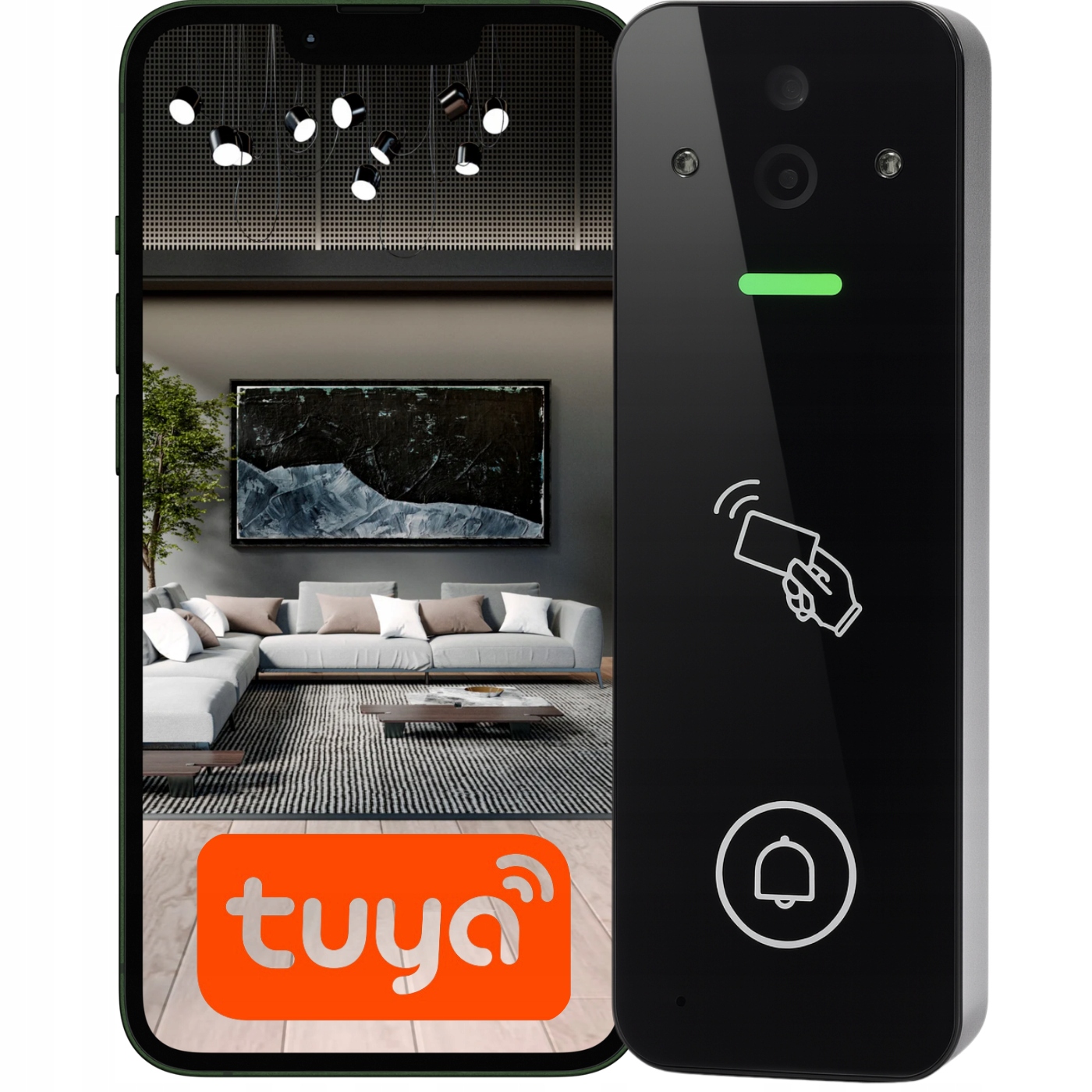 Elektronický Zámek Videodomofon Pro Dveře Branky Čtečka Rfid Wifi Tuya