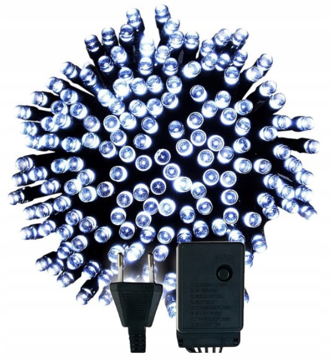 

Lampki Choinkowe Premium Led 10m 100led b. Zimne