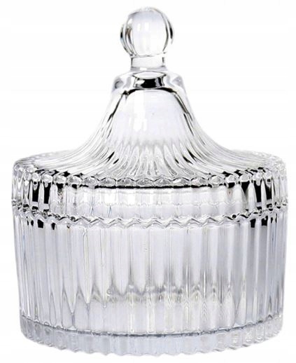 

Szklana Cukiernica Bombonierka Kryształ Duża 12 cm