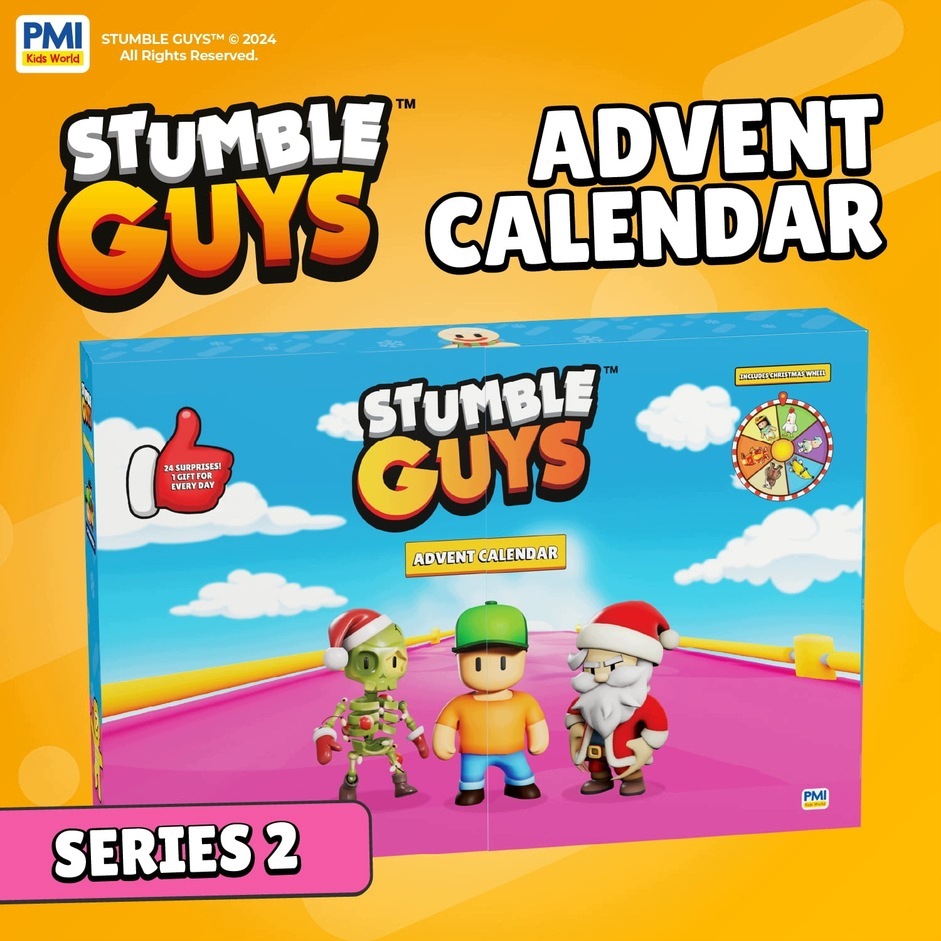 Адвент-календарь Stumble Guys Series 2, фигурки, брелоки и наклейки, от 8 лет — фото 4