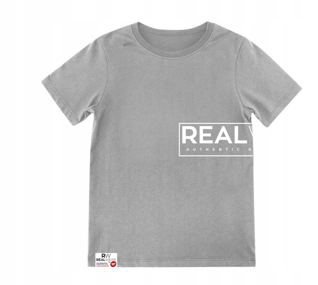 Real Wear T-Shirt "Front back" Grey S