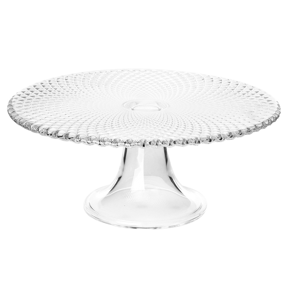 

Patera stała na ciasto szklana Karo 28 cm