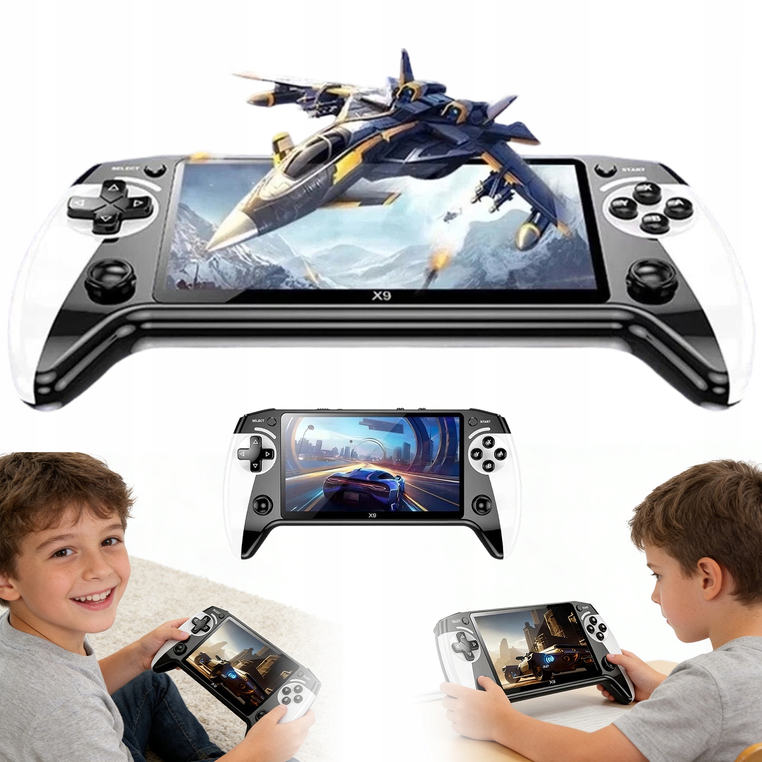 Gry Przenośne 5.5 Cali Hd Konsola 6000 Gier Retro Na Podróż Usb-c