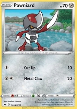 Karty Pokemon (ssh 133) Pawniard