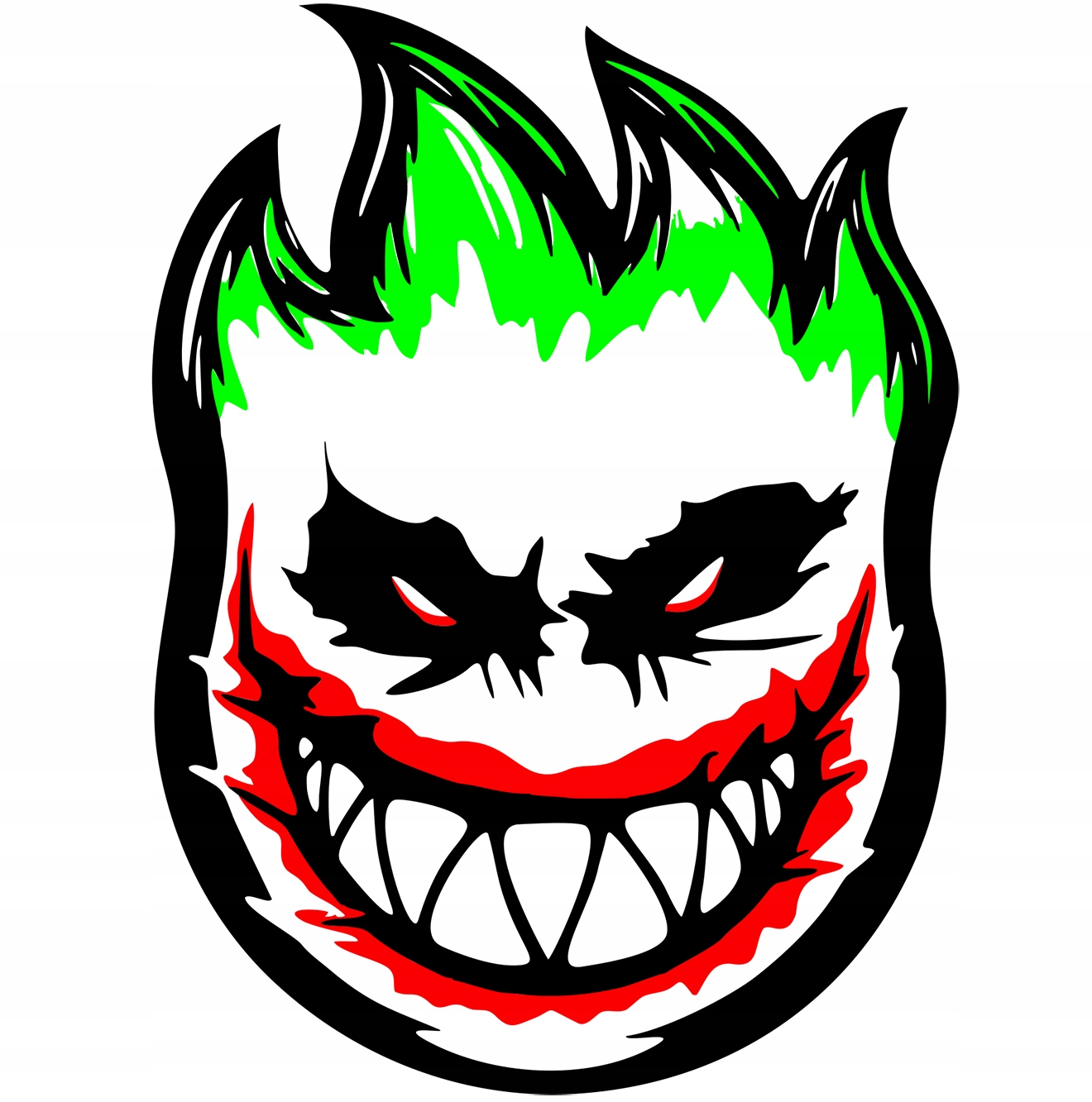 

Naklejka na samochód Joker Straszny Uśmiech 11x15