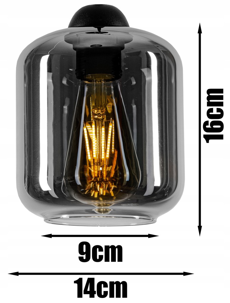 SZKLANA LAMPA WISZĄCA SUFITOWA ŻYRANDOL PLAFON LED EAN (GTIN) 5905490438508