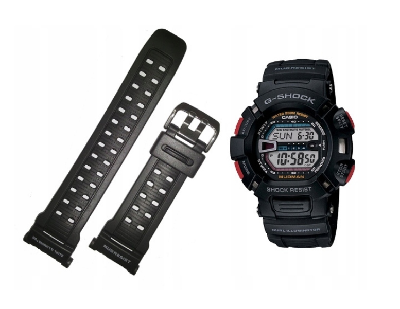 Pasek Casio G-9000 G-shock Mudman Czarny 10237942 Black