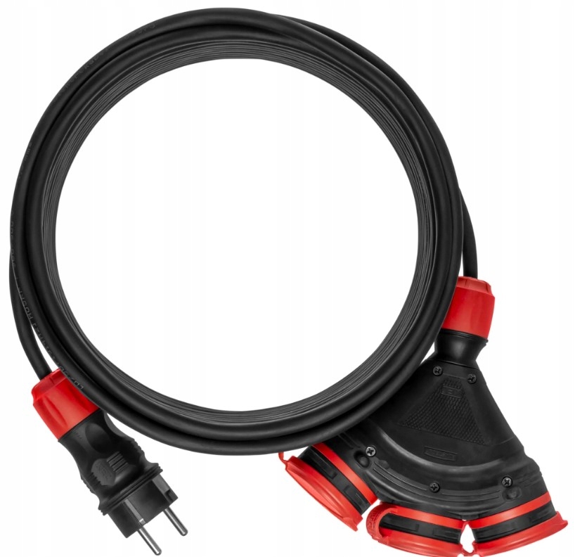 Predlžovací Kábel 3-zásuvkový s uzemnením 3x1,5 mm 40 mb IP54