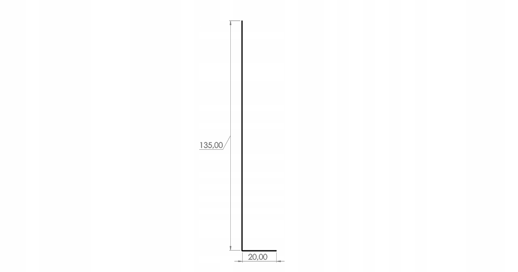 Pas podrynnowy mały obróbka deski brąz MAT RAL8019