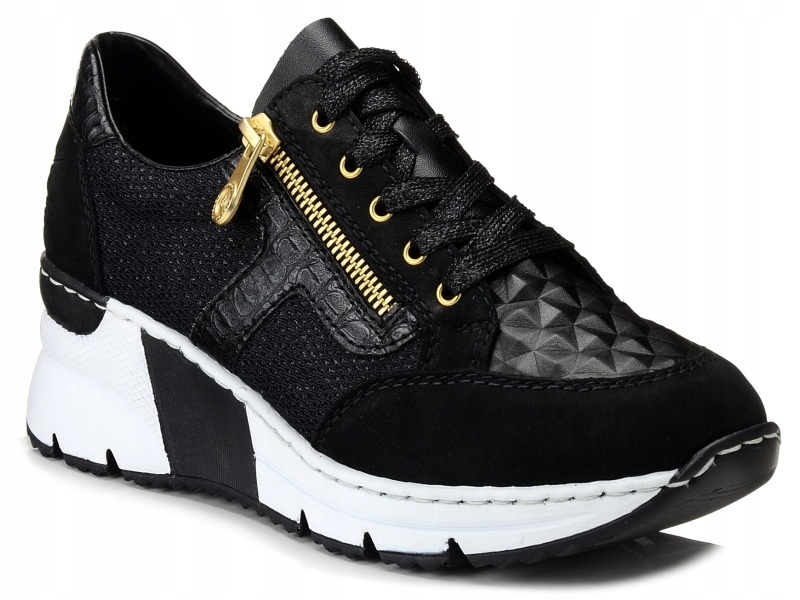 

Sneakersy damskie na koturnie Rieker N6303-00 38