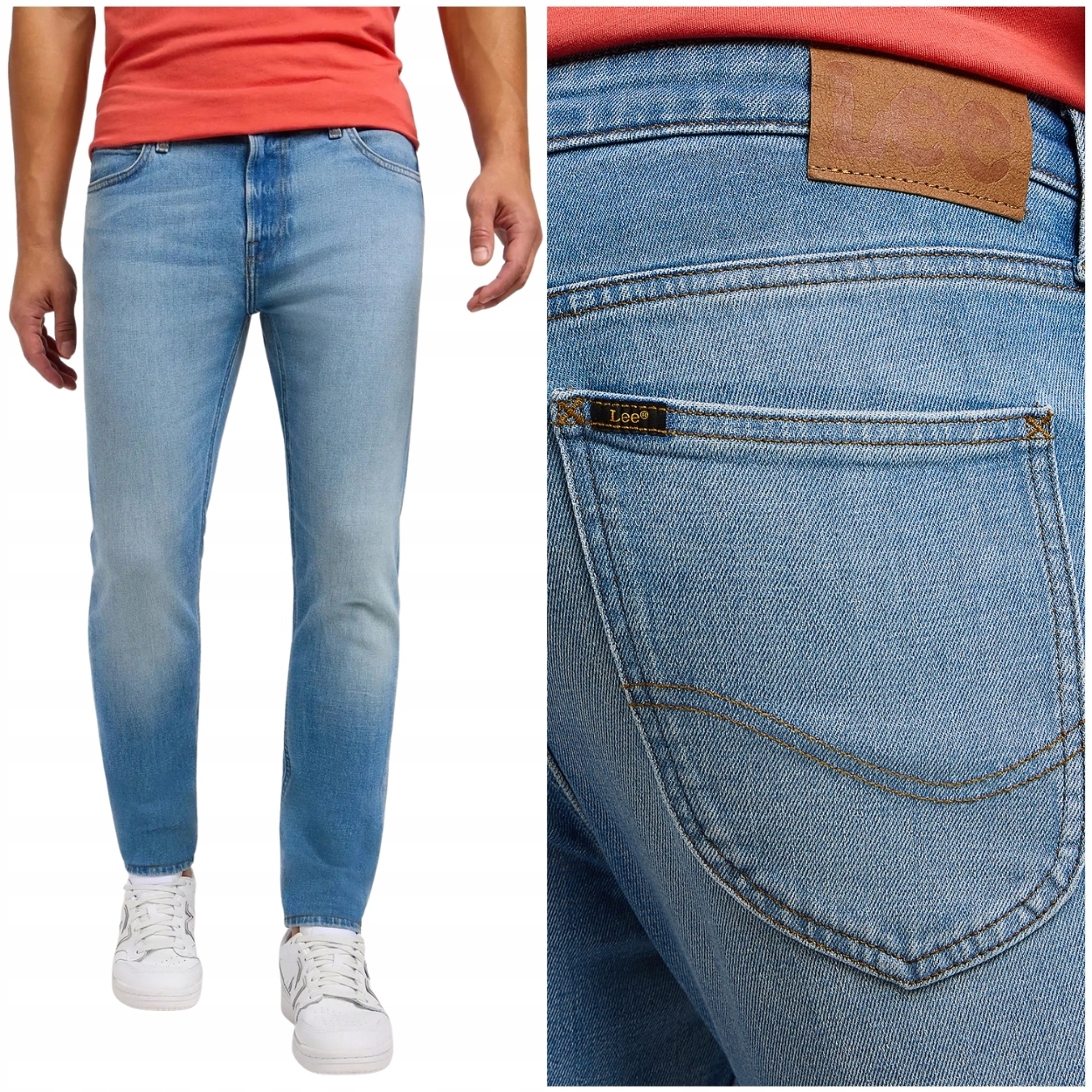 Lee Malone skinny Cold Blue DžINS pánské džínové kalhoty s trubičkami W30 L32