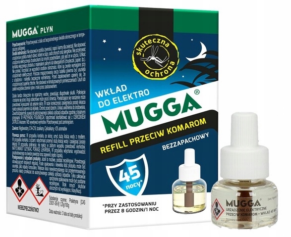

Mugga Wkład Zapas do Elektro na Komary Płyn 35ml