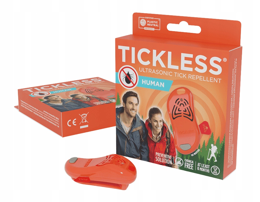 Odstraszasz Na Kleszcze Tickless Human Orange Bezwonny Ultradźwiękowy