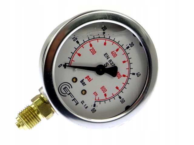 Manometr Ciśnieniomierz 60 bar 1/4" Gliceryna