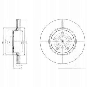 TARCZE KLOCKI PRZOD DELPHI TOYOTA AVENSIS SEDAN Producent części Delphi
