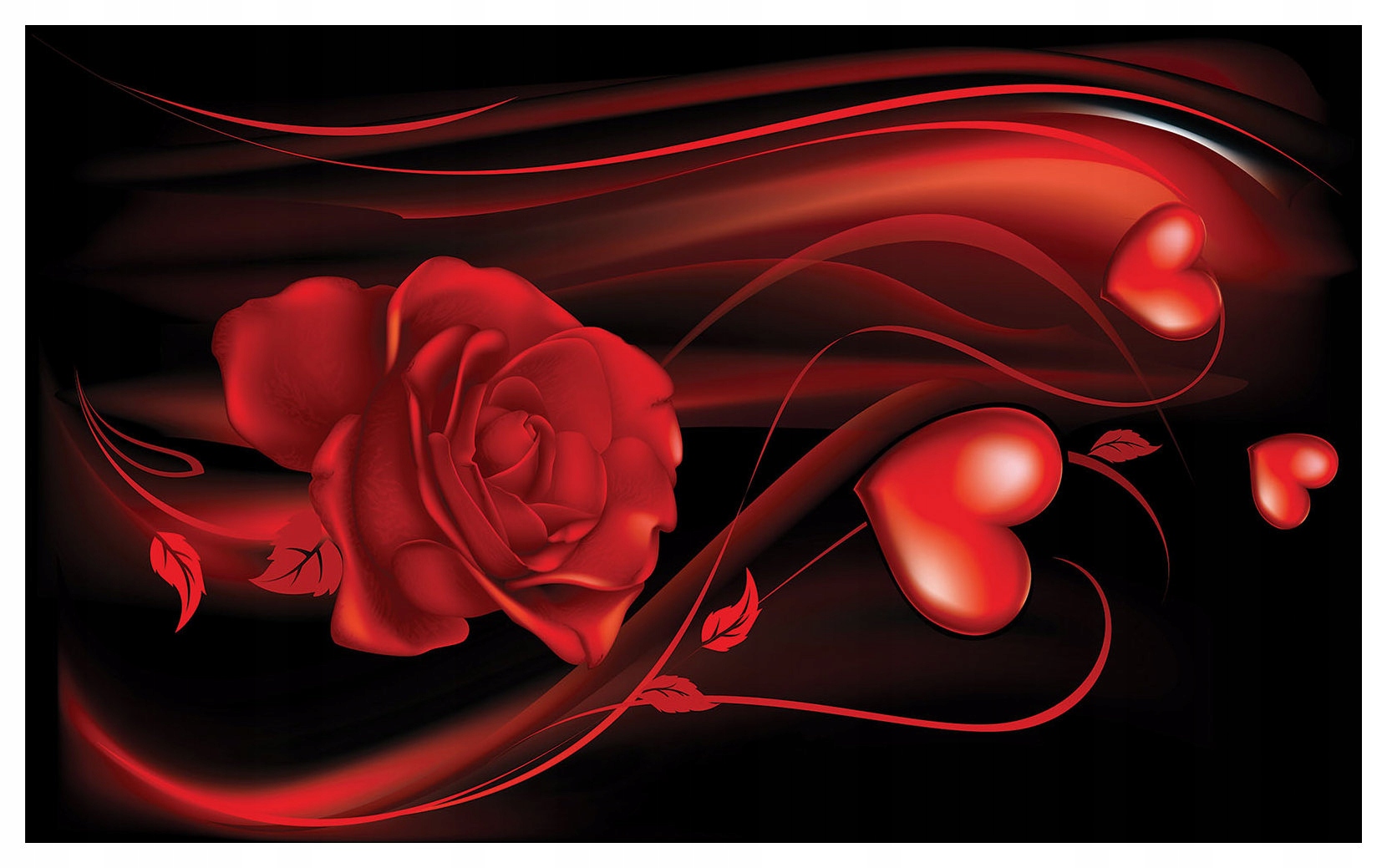 Fototapeta Červená Ruža Srdce Láska Romantická Deň sv. Valentína 312x219 lepidlo