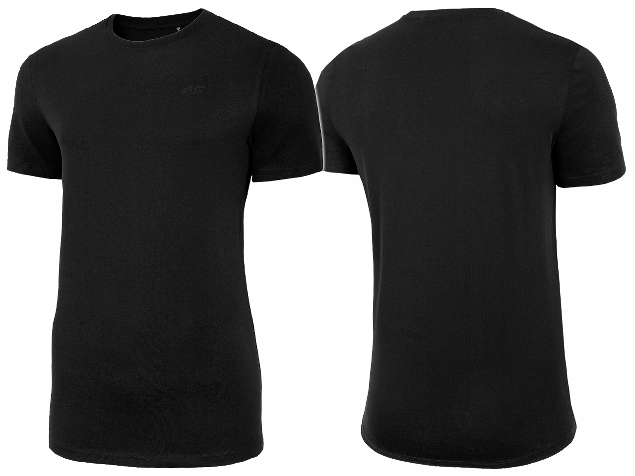 

4F T-shirt Koszulka Męska TSM300 Bawełna Czarna