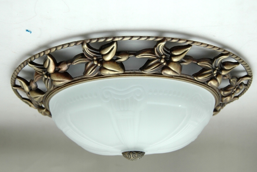 Stropné Svietidlo klasická patina 37 cm, stropná lampa