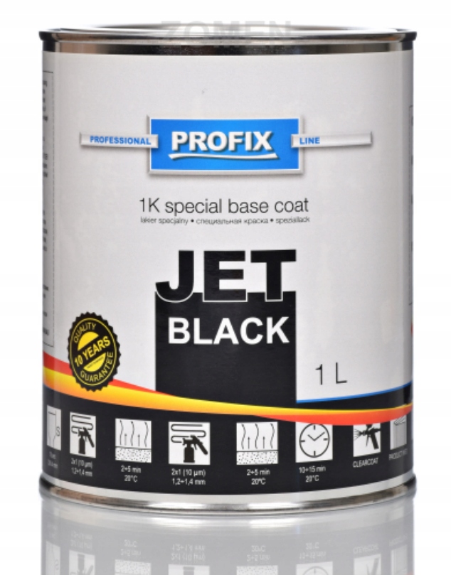 Profix Jet Black lakier bazowy czarny 1:1 1K 1L