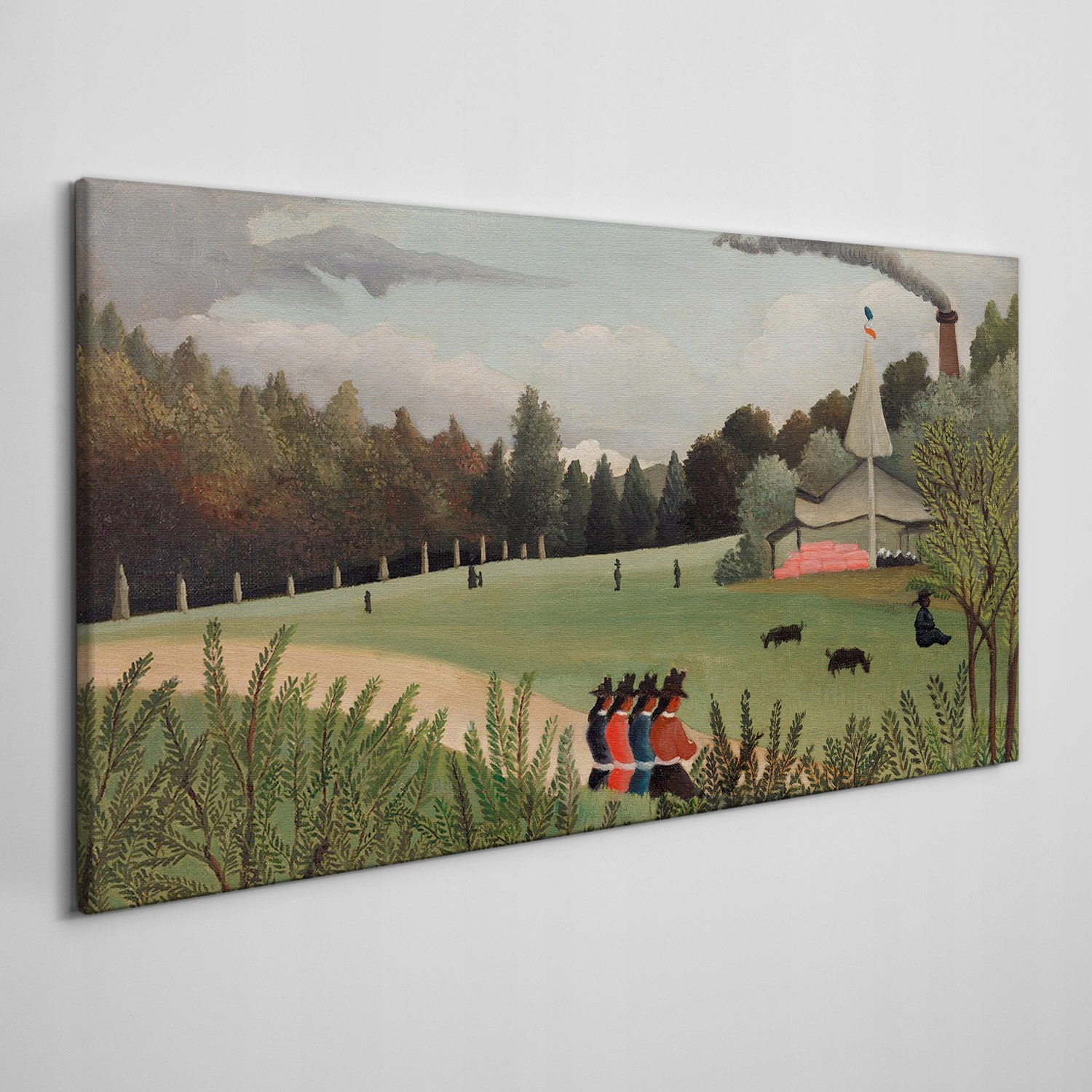

Obraz ścienny na ramie płótnoWieś las 140x70 cm