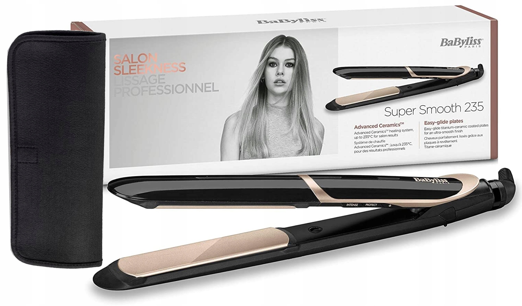 Keramická Žehlička Na Vlasy Na Vlasy Babyliss Smooth 235 Titanium ST393E