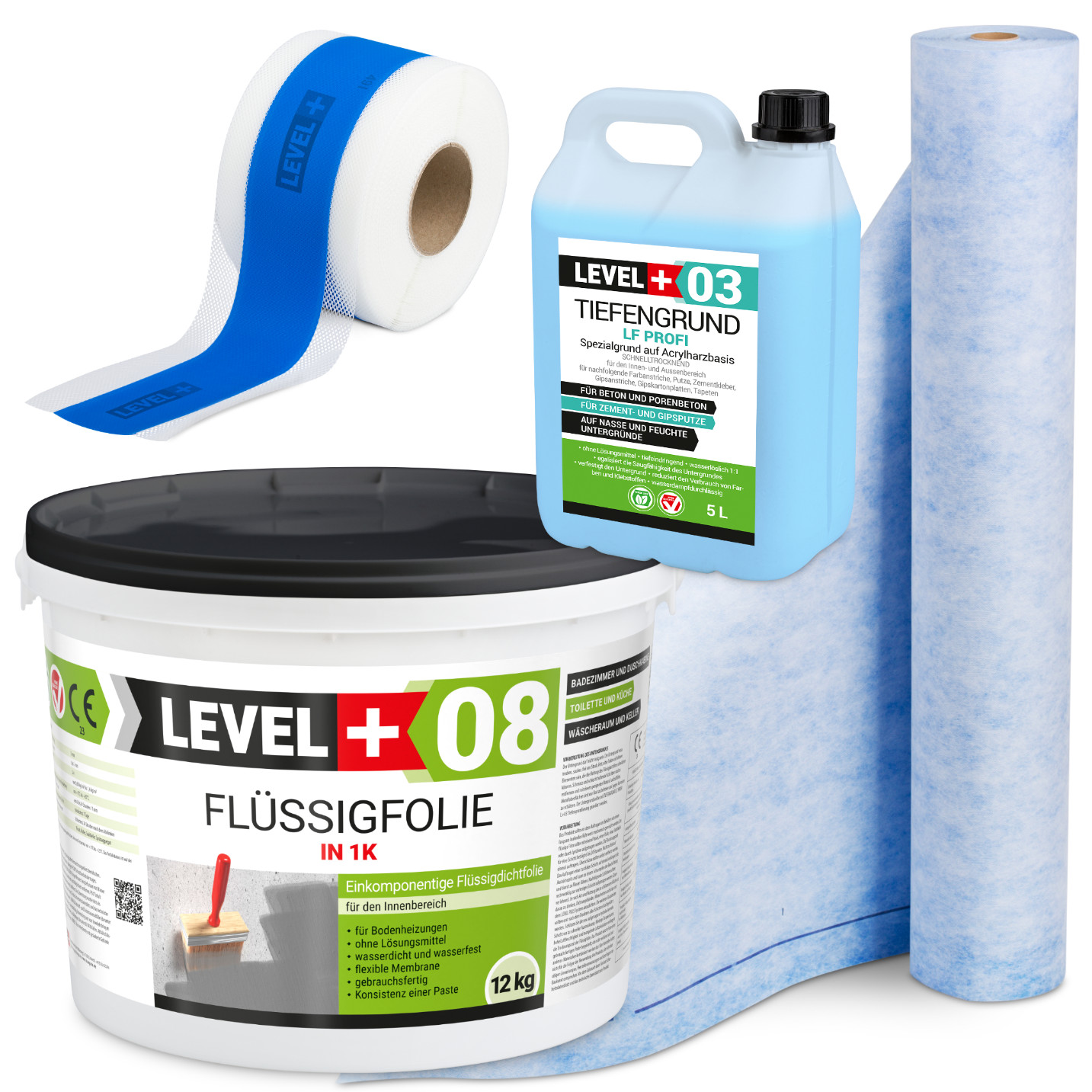 Hydroizolace Fólie 12 kg Páska 15 m Rohož 2 m Grunt 5